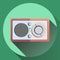 Flat style radio reciever icon