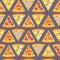 Flat style seamless pattern pizza background
