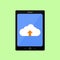 Flat style touch pad with cloud downloading