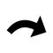 flat symbol pointing arrow