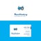 Flat Tractor Logo and Visiting Card Template. Busienss Concept Logo Design