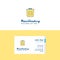 Flat Trash Logo and Visiting Card Template. Busienss Concept Logo Design