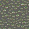 Flat ufo pattern plate in vintage style vector seamless pattern alien background spaceship technology ship rocket
