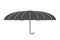 Flat umbrella black icon white background vector