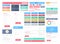 Flat user interface elements set