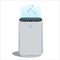 Flat vector air purifier the illustration icon. A device for cleaning and humidifying air for the home