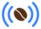 Flat Vector Coffee Wifi Spot Icon