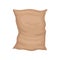 Flat vector icon of big textile bag. Full brown sack. Large packaging. Element for advertising poster of wholesale store