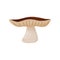 Flat vector icon of lactarius deliciosus. Edible forest mushroom. Forest fungus. Organic food. Natural product