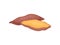 Flat vector icon of whole and half of ripe sweet potato. Natural food. Cooking ingredient. Organic and tasty vegetable