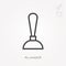 Flat vector icons with plunger