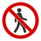 Flat Vector No Trespassing Icon