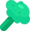 Flat Vegetable Green Broccoli Icon