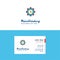 Flat Watch Logo and Visiting Card Template. Busienss Concept Logo Design