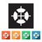 Flat web icons (packing symbol, logistics),