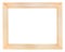 Flat wide wooden picture frame