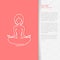 Flat yoga booklet design