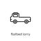 flatbed lorry icon from Transportation collection.