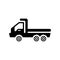 flatbed lorry icon. Trendy flatbed lorry logo concept on white b