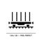 Flatcar pixel perfect black glyph icon