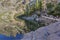 Flattop Mountain Spires Reflected