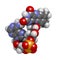 Flavin adenine dinucleotide (FAD) redox coenzyme molecule