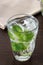 Flavor water with mint