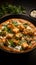 Flavorful fusion Vertical shot showcasing traditional paneer butter masala, a rich cottage cheese curry