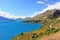 Flawlessly Blue Lake Wakatipu view, Queenstown, New Zealand