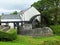 Flax Mill in Ireland powered by a waterwheel hydro system to run tools machinery in a mill