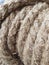 Flax rope from long flax fibers for home decor