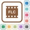 FLC movie format simple icons