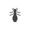 Flea insect icon vector