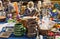 Flea market stall with home ware and ceramics mug