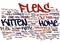 Fleas And Your Kitten Text Background Word Cloud Concept
