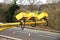 Fleet, Hampshire, UK - March 11th 2017: Average speed cameras in operation on the M3 Motorway to reduce vehicle speed to safe limi