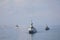 Fleet of the Russian Navy shooting target aircraft and ships at the Black Sea in the waters off the southern coast of Ukraine.