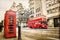 Fleet street, vintage sepia texture, London