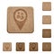 Fleet tracking wooden buttons