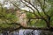 Flemish style building in Minnewater lake, Fairytale scenery in