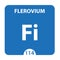 Flerovium Chemical 114 element of periodic table. Molecule And Communication Background. Flerovium Chemical Fl, laboratory and
