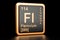 Flerovium Fl chemical element. 3D rendering