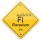 Flerovium periodic elements. Business artwork vector graphics