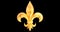 Fleur-de-lis animated element