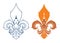 Fleur de lis - French symbol design, French heralry