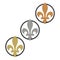 Fleur-de-Lis Gold, Silver, Bronze sign