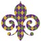 Fleur de lis Mardi Gras design