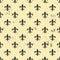 Fleur-de-lis seamless pattern. Ols style template. Floral classic texture. Fleur de lis royal lily retro background. Design vintag