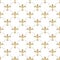 Fleur de lis seamless vector pattern. French