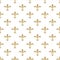 Fleur de lis seamless vector pattern. French